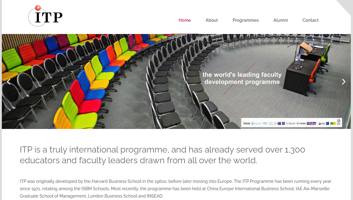 Teacher Programme International Teachers Programme 2024, Europe – Dr Martin James